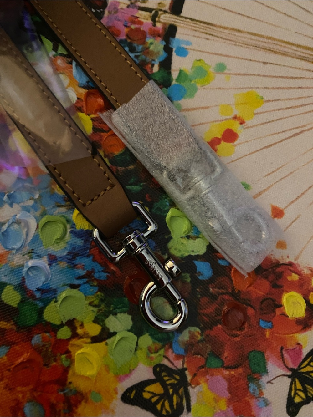 Le Tanneur Leather Strap with Silver Lobster Clasp - Tan.
